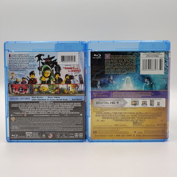 Blu-Ray Lot Lego Ninjago Movie Chronicles of Narnia Voyage of Dawn Treader - Picture 3 of 3